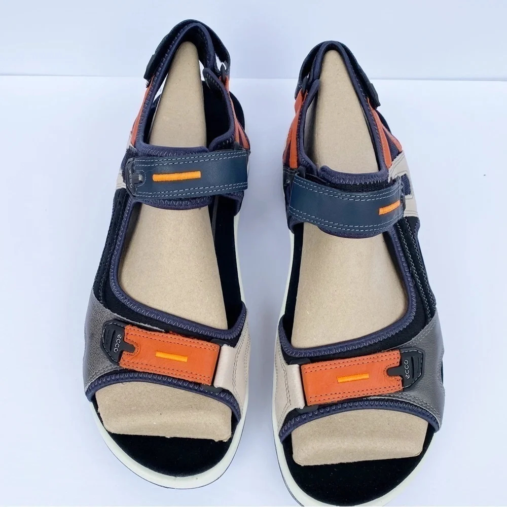 NWT ECCO Yucatan Active Sport Trail Sandals Multicolor Fire Size 47/US 13-13.5